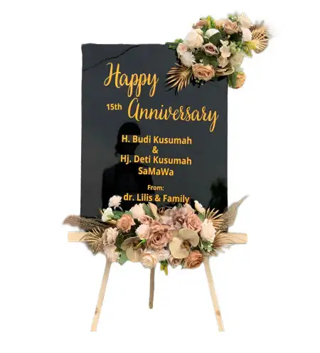 Papan Bunga Akrilik Leban